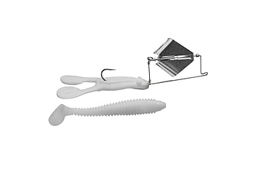 Image of Strike King Skip’N Buzz Fishing Lure, Buzzbait, White, 3/8oz, SKBZ-204, SKBZ-204