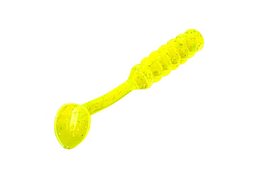 Image of Strike King Slabalicious XL Softbait, 10 pack, 2.5in, Chartreuse Shiner, 12-36432