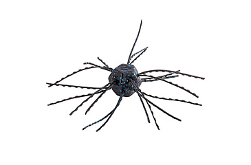 Image of Strike King Tumbleweed Salted Softbait, 4 pack, 3in, Black/Blue, 12-36259