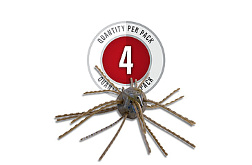 Image of Strike King Tumbleweed Salted Softbait, 4 pack, 3in, Blue Craw, 12-36260