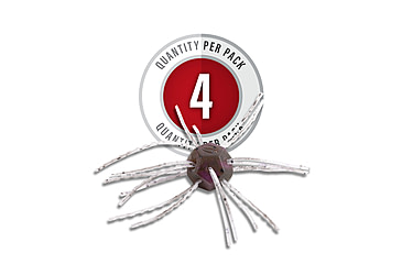 Image of Strike King Tumbleweed Salted Softbait, 4 pack, 3in, Grape Whiskey, 12-36261