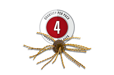 Image of Strike King Tumbleweed Salted Softbait, 4 pack, 3in, Smallmouth Candy, 12-36257