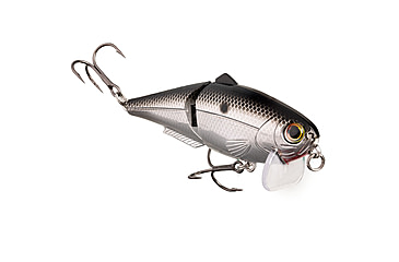 Image of Strike King Wake Shad Topwater Baits, Mirage Chrome Black, 1oz, HCWS2-428