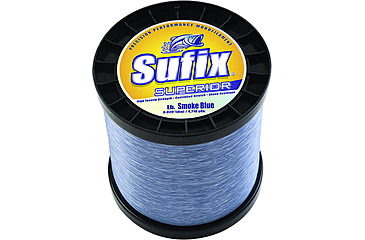 Image of Sufix Superior Monofilament Line 100lb 1205yd Smoke Blue 2.2lb Spool, 647-989