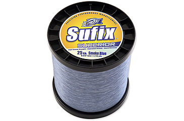 Image of Sufix Superior Monofilament Line 40lb 1485yd Smoke Blue 1lb Spool, 646-640