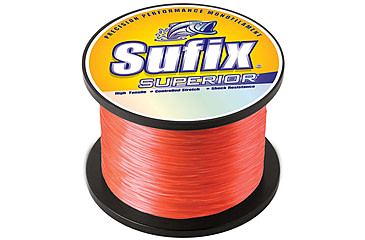 Image of Sufix Superior Neon Fire Monofilament - 10lb - 5970 yds, 643-110