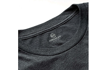 Image of SureFire SF Button Logo T-Shirt - Mens, 60% Cotton/40% Polyester, Gray, 2XL, SST-SFB-DG-2XL