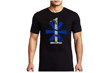 Image of Thin Blue Line 1* Asterisk T-shirt, Classic - 1AS-BIG-BLACK-M