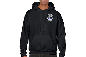 Image of Thin Blue Line Hoodie - 1* Asterisk , Black - 1AS-H-BLACK-XXL