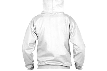 Image of Thin Blue Line Hoodie - American Flag, White - TBL-H-SMALL-LOGO-WHITE-XXL