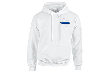 Image of Thin Blue Line Hoodie - Texas , White - TEXAS-H-WHITE-XXL