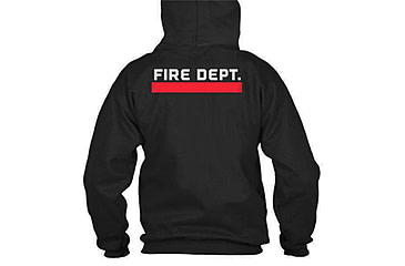 Image of Hoodie - Thin Red Line Flag - Fire Department