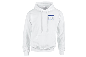 Image of Thin Blue Line Hoodie - We Got Your 6ix, White - 6IX-H-WHITE-XXL