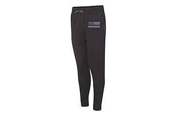 Image of Thin Blue Line Joggers - , Classic Flag, Black - FLAG-TBL-JOGGERS-BLK-L