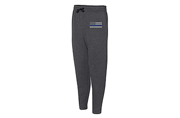Image of Thin Blue Line Joggers - , Classic Flag, Charcoal - FLAG-TBL-JOGGERS-CHARC-XXL