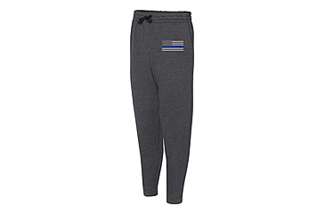 Image of Thin Blue Line Joggers - , Classic Flag, Charcoal - FLAG-TBL-JOGGERS-CHARC-L