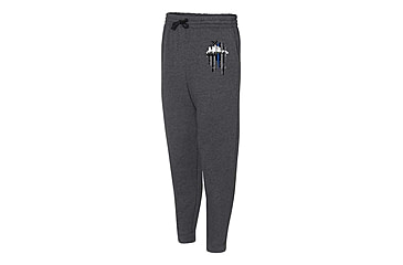 Image of Thin Blue Line Joggers, Los Angeles, Charcoal - LA-TBL-JOGGERS-CHARC-L