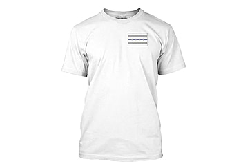 Image of Thin Blue Line Men's T-shirt - Chicago Flag, White - CHIC-WHITE-XXL