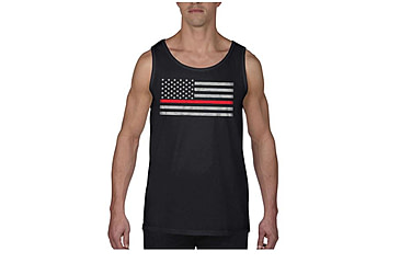Image of Thin Blue Line Men's - Tank Classic Thin Red Line - RFLG-TANK-BIG-LOGO-BLACK-XXL