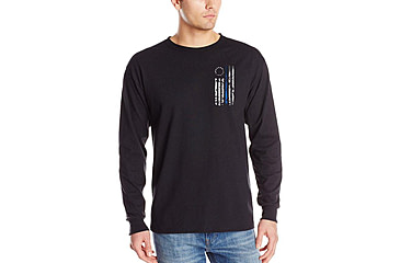 Image of Thin Blue Line Mens Longsleeve T-shirt -1776 - 1776-TBL-LS-LARGE