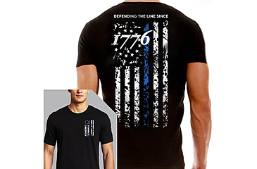 Image of Thin Blue Line Mens Shirt - 1776 - 1776-TBL-MS-L