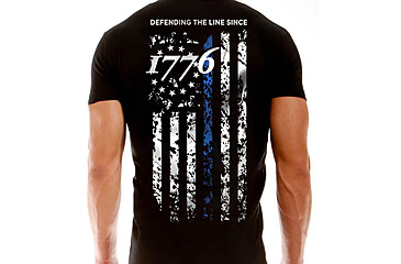 Image of Thin Blue Line Mens Shirt - 1776 - 1776-TBL-MS-L