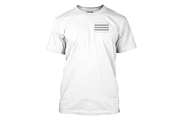Image of Thin Blue Line Mens T-shirt - Chicago Flag, White - CHIC-WHITE-XXXL