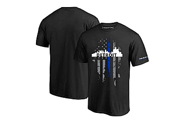 Image of Thin Blue Line T-shirt - Detroit Large, - DETROIT-LRG-TBL-SHIRT-BLK-L