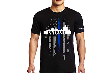 Image of Thin Blue Line T-shirt - Detroit Large, - DETROIT-LRG-TBL-SHIRT-BLK-L