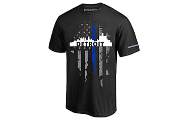 Image of Thin Blue Line T-shirt - Detroit Large, - DETROIT-LRG-TBL-SHIRT-BLK-L