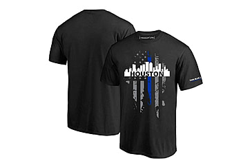 Image of Thin Blue Line T-shirt - Houston Large, - HOUSTON-LRG-TBL-SHIRT-BLK-L