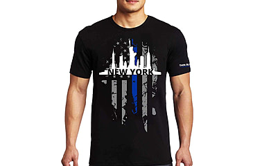 Image of Thin Blue Line T-shirt - Ny Large, - NY-LRG-TBL-SHIRT-BLK-M