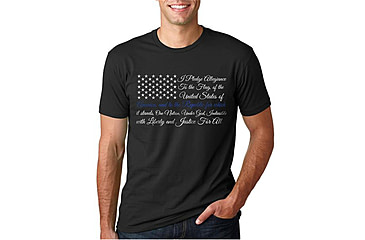 Image of T-Shirt - Pledge of Allegiance Thin Blue Line Flag