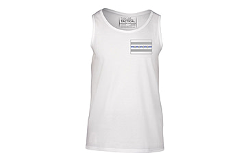 Image of Thin Blue Line Tank - Chicago Flag, White - CHIC-TANK-WHITE-L