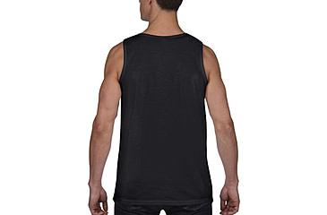 Image of Thin Blue Line Tank - Flag, Black - MEN-TANK-TBL-SMALL-LOGO-BLACK-LARGE