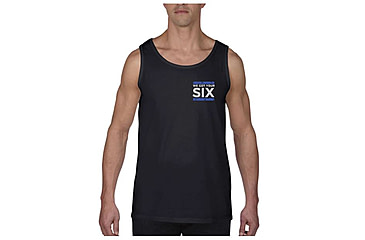 Image of Thin Blue Line Tank - We Got Your 6ix, Black - 6IX-TANK-BLACK-XXL
