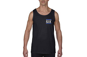 Image of Thin Blue Line Tank - We Got Your 6ix, Black - 6IX-TANK-BLACK-L