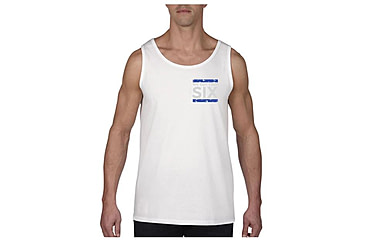 Image of Thin Blue Line Tank - We Got Your 6ix, White - 6IX-TANK-WHITE-XXL
