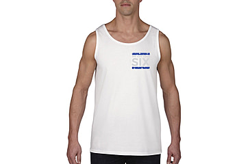 Image of Thin Blue Line Tank - We Got Your 6ix, White - 6IX-TANK-WHITE-L