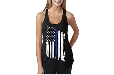 Image of Thin Blue Line Women's Racerback Tank - Flag - WOM-TBLT-XXL