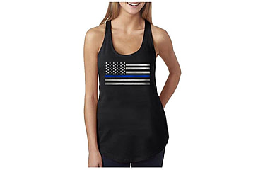 Image of Thin Blue Line Women's Tank - Original Design - WOM-TANK-ORIG-XXL