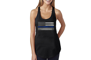 Image of Thin Blue Line Womens Tank - Original Design - WOM-TANK-ORIG-LARGE