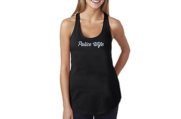 Image of Thin Blue Line Womens Tank - Police Wife - WOM-TANK-WIFE-MEDIUM