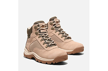 Image of Timberland White Ledge Mid Lace-Up Waterproof Hiking Boot - Womens, Light Beige Suede, 8, Medium, TB0A2KNTER308000M