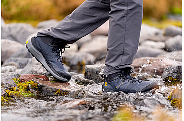 Image of Topo Athletic Trailventure 2 Waterproof Hiking Boots - Mens, Charcoal/Orange, 8.5, M054-085-CHAORG