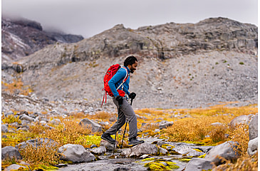 Image of Topo Athletic Trailventure 2 Waterproof Hiking Boots - Mens, Charcoal/Orange, 8.5, M054-085-CHAORG