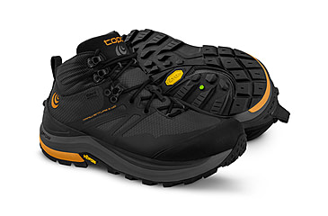 Image of Topo Athletic Trailventure 2 WP Waterproof Hiking Boots - Mens, Charcoal/Orange, 7.5 US, M054-075-CHAORG