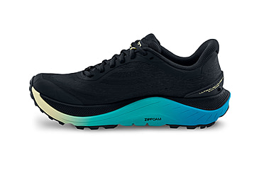 Image of Topo Athletic Ultraventure 4 High Cushion Trail Shoes - Womens, Black/Lime, 7.5 US/Wide, W081-075W-BLKLIM