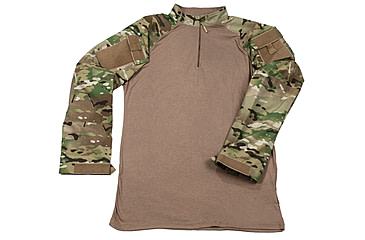 Image of LENGTH=112-#####-Tru-Spec 1/4 Zip Tactical Response Combat Shirt 50/50 Nylon/Cotton Rip-Stop, MultiCam/Coyote, Large Long 2541025