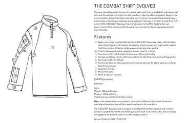 Image of TRU-SPEC 1/4 Zip Tactical Response Shirt - Men's, Large, Long, Khaki/Sand, 2564025